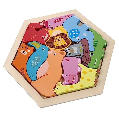 BESPORTBLE 1Satz Tragbaren Holz Tier Puzzles Interaktive Cartoon Tier Rätsel Für Kreatives Lernspielzeug Form Und Tiererkennung Für Kleine BESPORTBLE 1Satz Tragbaren Holz Tier Puzzles Interaktive Cartoon Tier Rätsel Für Kreatives Lernspielzeug Form Und Tiererkennung Für Kleine von BESPORTBLE