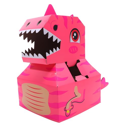 BESPORTBLE 1Satz Tragbares DIY Dinosaurier Aus Pappkarton Für Kreatives Bastelset Hand Augen Koordination Und Farberkennung Für Geburtstage Und Feste von BESPORTBLE