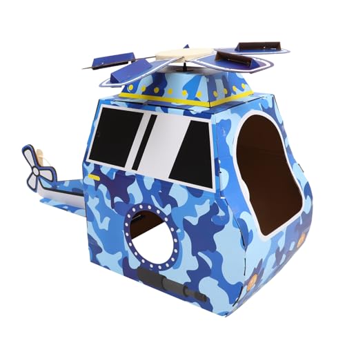 BESPORTBLE 1Satz Tragbares Kartonflugzeug Kostümspielzeug Für Kreatives DIY Lustiges Und Sicheres Für Drinnen Und Draußen Perfektes Für Geburtstage Und Feste Langlebiges Material von BESPORTBLE
