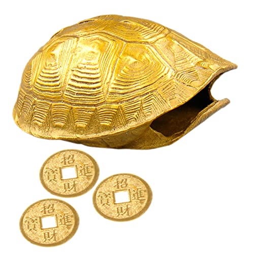BESPORTBLE 1Satz Wahrsagerige Schildkrötenschale Aus Kupfer Vintage Divination Game Mit Kupfermünzen Und Kleiner Schildkröte Für Authentische Feng Shui Dekoration Und Spirituelle Praktiken BESPORTBLE 1Satz Wahrsagerige Schildkrötenschale Aus Kupfer Vintage Divination Game Mit Kupfermünzen Und Kleiner Schildkröte Für Authentische Feng Shui Dekoration Und Spirituelle Praktiken von BESPORTBLE