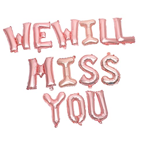 BESPORTBLE 1Satz We Will Miss You Abschlussballons Aus Aluminiumfolie Dekoration Für Abschlussfeiern Partys Und Festlichkeiten Abschlussballon Dekoration von BESPORTBLE