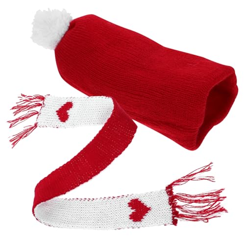 BESPORTBLE 1Satz Weihnachtsmütze Und Schal Teiliges Puppendekorationsset Für Weihnachten Kleine Strickmützen Und Dekorative Schals Für DIY Projekte Für Weinflaschen Und Puppen BESPORTBLE 1Satz Weihnachtsmütze Und Schal Teiliges Puppendekorationsset Für Weihnachten Kleine Strickmützen Und Dekorative Schals Für DIY Projekte Für Weinflaschen Und Puppen von BESPORTBLE