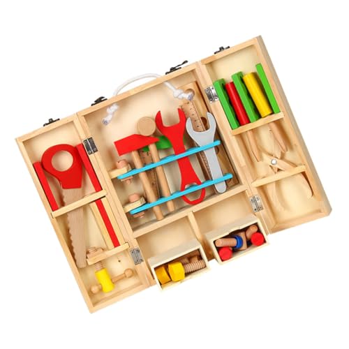 BESPORTBLE 1Satz Werkzeugset Holz Realistisches Reparaturwerkzeug für Rollenspiele Fördert Kreativität und Feinmotorik Für Jungen und Jahren Mit Praktischem Koffer BESPORTBLE 1Satz Werkzeugset Holz Realistisches Reparaturwerkzeug für Rollenspiele Fördert Kreativität und Feinmotorik Für Jungen und Jahren Mit Praktischem Koffer von BESPORTBLE