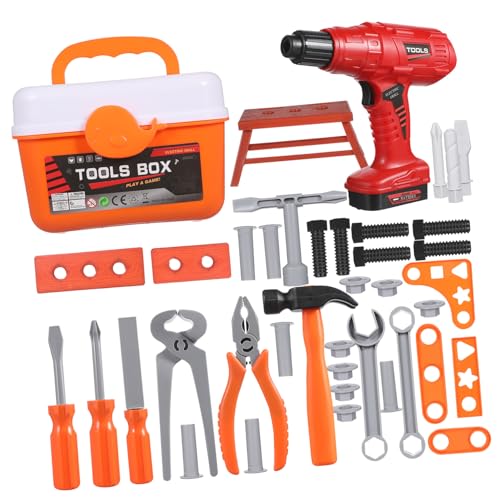 BESPORTBLE 1Satz Werkzeugset für Teiliges Bohrmaschine Set mit Werkzeugkiste Sicher für Realistische Funktionen für Kreatives und Lernen BESPORTBLE 1Satz Werkzeugset für Teiliges Bohrmaschine Set mit Werkzeugkiste Sicher für Realistische Funktionen für Kreatives und Lernen von BESPORTBLE