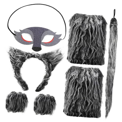 BESPORTBLE 1Satz Wolf Kostüm Mit Handschuhen Tier Cosplay Kostüm Für Erwachsene Halloween Karneval Kostümpartys BESPORTBLE 1Satz Wolf Kostüm Mit Handschuhen Tier Cosplay Kostüm Für Erwachsene Halloween Karneval Kostümpartys von BESPORTBLE