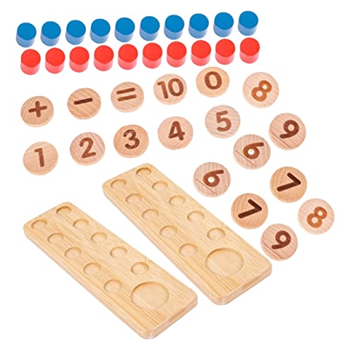 BESPORTBLE 1Satz Zählrahmen Holzspielzeug Für Mathematik Lernspielzeug Rechenfähigkeiten Und Kognitiver Entwicklung Pädagogisches Mathe Für Jungen von BESPORTBLE