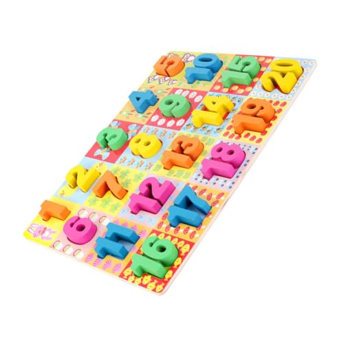 BESPORTBLE Holzpuzzle Spielzeug für Kinder Montessori Lernspielzeug Pädagogisches Spielzeug zur Kognitiven Fähigkeiten Sicher und Farbenfroh Lernspielzeug für Babys und Kleinkinder von BESPORTBLE