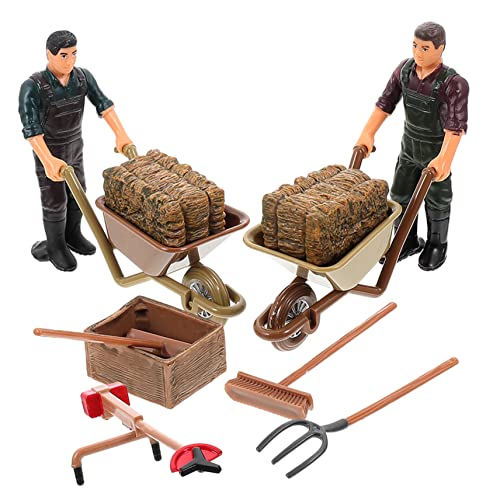 BESPORTBLE 1Satz Zubehör Teile Farmwerkzeuge Miniaturfarm Dekoration Mini Figuren Für Garten Und Puppenhaus Realistische Farm Modelle von BESPORTBLE