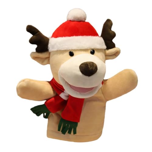 BESPORTBLE 1Stück Adorable Weihnachts Fingerpuppe Santa Handspielzeug Für Interaktive Fingerpuppen Mit Hirschmotiv Für Eltern Spiele von BESPORTBLE