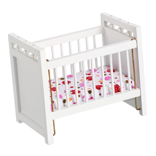 BESPORTBLE 1Stück Babybett Weißes Krippenmodell Für Puppenhaus Dekoratives Mini Möbel Für Kinderzimmer Und Puppenhaus Dekoration BESPORTBLE 1Stück Babybett Weißes Krippenmodell Für Puppenhaus Dekoratives Mini Möbel Für Kinderzimmer Und Puppenhaus Dekoration von BESPORTBLE
