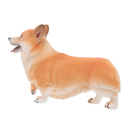 BESPORTBLE 1Stück Corgi Spielzeugfigur Realistisches Hundemodell Aus Umweltfreundlichem Kunststoff Detailreiche Dekofigur Für Zuhause Perfektes Für Hundeliebhaber von BESPORTBLE