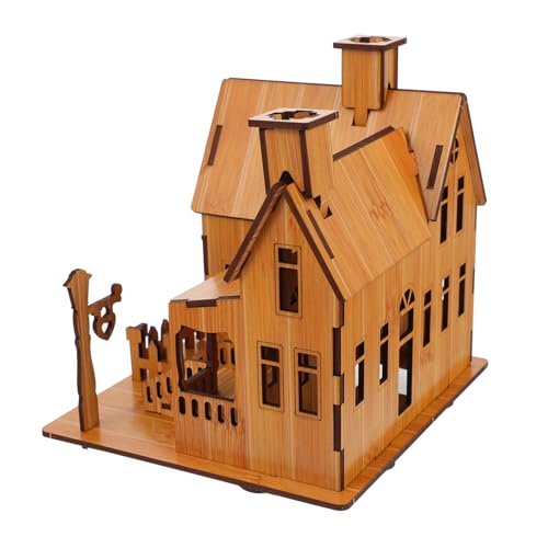 BESPORTBLE 1Stück DIY Puzzle Hausmodell für Pädagogisches Jigsaw Kreativität Geduld und Hand Augen Koordination für Geburtstage und Weihnachten von BESPORTBLE