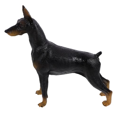 BESPORTBLE 1Stück Dobermann Modell Ornament Realistische Schwarze Dobermann Figur Für Home Office Auto Dekoration Detailgetreu Und Verarbeitet Einzigartiges Kinderspielzeug von BESPORTBLE