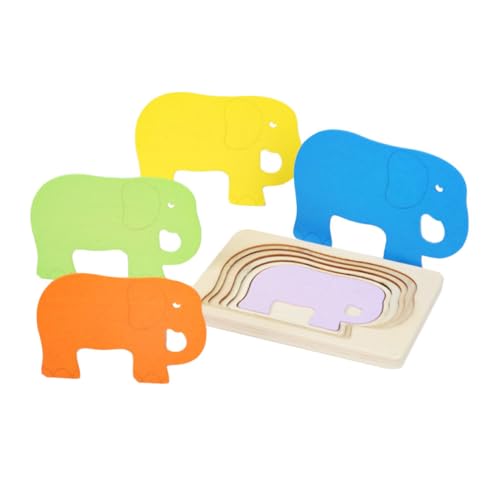 BESPORTBLE 1Stück Elefant Holzpuzzle Für Mehrschichtiges Puzzlespielzeug Kognitiven Fähigkeiten Farbenfrohes Lernspielzeug Für Jahre Alte BESPORTBLE 1Stück Elefant Holzpuzzle Für Mehrschichtiges Puzzlespielzeug Kognitiven Fähigkeiten Farbenfrohes Lernspielzeug Für Jahre Alte von BESPORTBLE
