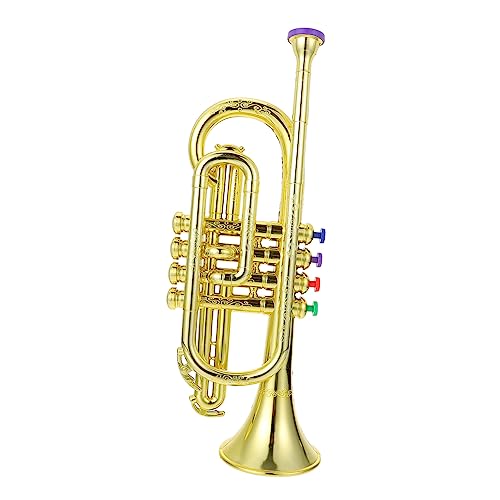 BESPORTBLE 1Stück Exquisite Trompete Dauerhaftes Musikmodell Für Geburtstagsgeschenke Partys Und Musikalische Frühförderung Simuliertes Instrument Für Kleine Musiker von BESPORTBLE