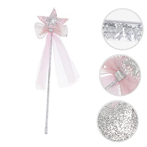 BESPORTBLE 1Stück Fünfzackiger Stern Zauberstab für Mädchen Glitzernder Party Prop für Geburtstagsfeiern und Kostüme für Prinzessinnen Halloween und Outdoor Events von BESPORTBLE