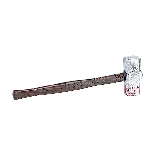 BESPORTBLE 1Stück Halloween Cosplay Requisite Plastik Hammer Mit Bluteffekten Täuschend Echtes Für Karneval Und Halloween Dekoration von BESPORTBLE