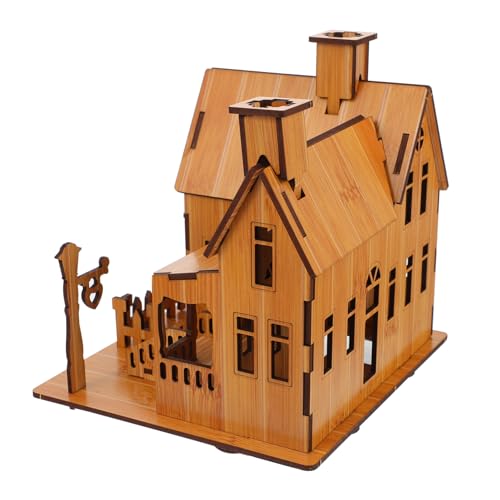 BESPORTBLE 1Stück Holzhaus Puzzle für DIY Modellbau Kreativität und Praktischen Fähigkeiten Pädagogisches für Eltern Interaktion und Spaß BESPORTBLE 1Stück Holzhaus Puzzle für DIY Modellbau Kreativität und Praktischen Fähigkeiten Pädagogisches für Eltern Interaktion und Spaß von BESPORTBLE