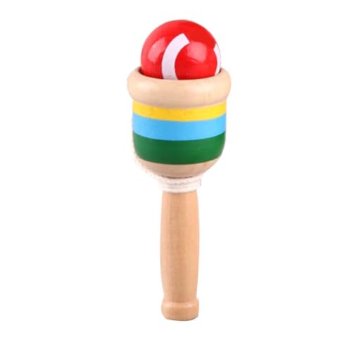 BESPORTBLE Holz Kendama Becherspielzeug Für Junge Mädchen Hand-Augen-koordination Training Aus Holz Puzzle Spielzeug Für Junge Mädchen Indoors Und Outdoors von BESPORTBLE