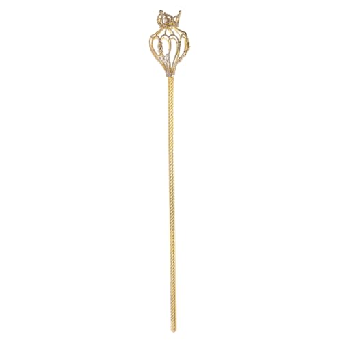BESPORTBLE 1Stück Kostüm Feenstock Mit Ovalem Design Goldene Scepter Für Hochzeiten Partys Kostümzubehör Für Prinzessinnenkostüme von BESPORTBLE
