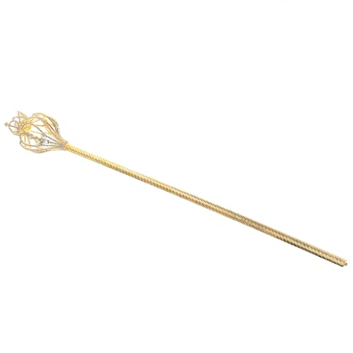 BESPORTBLE 1Stück Kostüm Feenstock Zauberstab Für Königin Cosplay Goldener Prop Feenstab Ovaler Kleiderstock Für Partys Verkleidungen von BESPORTBLE