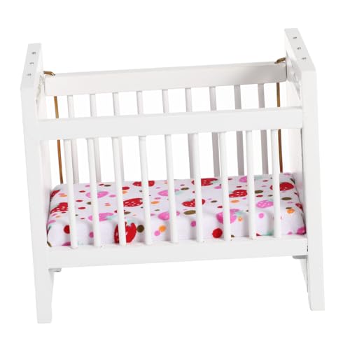 BESPORTBLE 1Stück Mini Babybett für Puppenhaus Handgefertigtes Miniaturmöbel Reinem Weiß für Kreative Spielmomente für Dekorieren von Mini Häusern BESPORTBLE 1Stück Mini Babybett für Puppenhaus Handgefertigtes Miniaturmöbel Reinem Weiß für Kreative Spielmomente für Dekorieren von Mini Häusern von BESPORTBLE