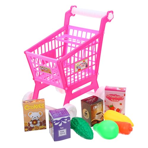 BESPORTBLE Pädagogisches Einkaufswagen-Spielzeug Für Jungen Und Mädchen Supermarkt-spielset Lagerregal-Design Für Rollenspiele Zufälliger Stil von BESPORTBLE