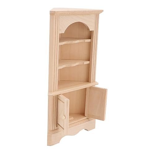 BESPORTBLE 1Stück Miniatur Holzmöbel Modell Handgefertigter Dreieckiger Schrank für Puppenhaus Dekoration Stabil und Naturgetreu Perfektes Accessoire für Mini Haus Szenen von BESPORTBLE
