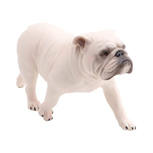 BESPORTBLE 1Stück PVC Simulationsmodell Bulldogge Statische Tierfigur Als Dekoration Für Schreibtisch Oder Zuhause Realistisches Design von BESPORTBLE