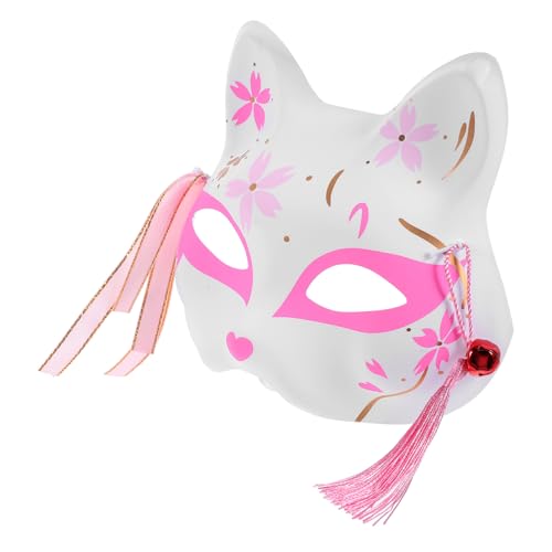 BESPORTBLE 1Stück Party Dekorative Maske Halbgesichts Maske Fox Rosa Für Karneval Halloween Bühnenaufführungen Performance Requisite Für Kostümpartys von BESPORTBLE