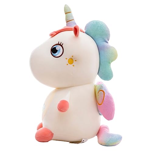 BESPORTBLE 1Stück Plüsch Einhorn Weiche Gefüllte Dekoratives Einhorn Kissen Für Süßes Kuscheltier Für Weißes Einhorn Mit Sternenmotiv von BESPORTBLE