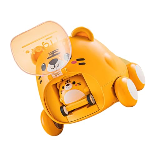 BESPORTBLE 1Stück Pull Back Spielzeugauto Tiger Form Kinderspielzeug Für Kleinkinder Für Jahre Katapultierendes Miniaturautospielzeug Perfektes Für Drinnen von BESPORTBLE