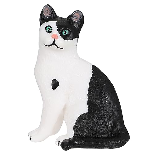 BESPORTBLE 1Stück Realistische Katzenfigur aus Kunststoff Niedliches Kätzchen Modell Langlebig und Waschbar für Dekoration oder von BESPORTBLE