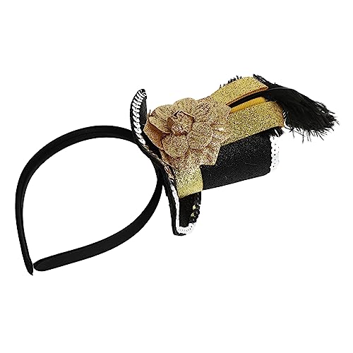 BESPORTBLE 1Stück Retro Hut Haarreifen Für Eleganter Kopfschmuck Mit Federn Für Partys Für Kleine Aufführungen Und Besondere Anlässe von BESPORTBLE
