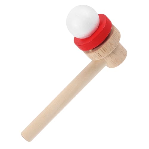 BESPORTBLE 1Stück Schwebender Kugelgebläse Aus Holz Balancierendes Für Outdoor Aktivitäten Partys Und Familienunterhaltung Fördert Motorische Fähigkeiten von BESPORTBLE