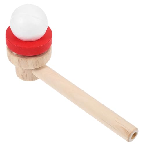 BESPORTBLE 1Stück Schwimmendes Ballspielzeug Aus Holz Puste Für Balance Mit Kugel Lustiges Freizeitspiel Für Familien Fördert Motorische Fähigkeiten Und Koordination von BESPORTBLE