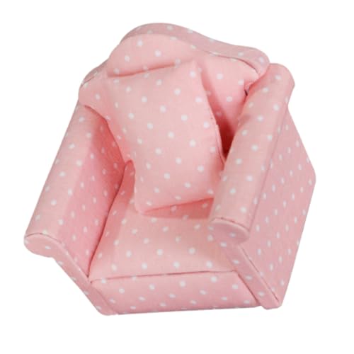 BESPORTBLE 1Stück Sofa Dekoration für Puppenhaus Pinkes Punktmuster Möbelstück mit Kissen für Miniaturzimmer und Kreative Spielumgebungen Perfektes BESPORTBLE 1Stück Sofa Dekoration für Puppenhaus Pinkes Punktmuster Möbelstück mit Kissen für Miniaturzimmer und Kreative Spielumgebungen Perfektes von BESPORTBLE