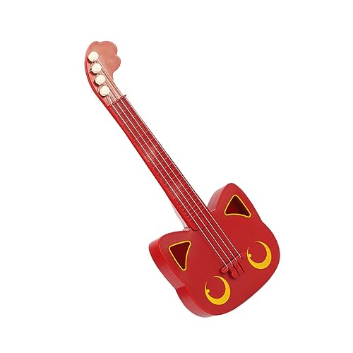 BESPORTBLE 1Stück Ukulele Für Anfänger Musikinstrument Für Junge Mädchen Simulation Gitarre Rot Für Kleine Musiker Und Spielvergnügen von BESPORTBLE