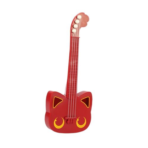 BESPORTBLE 1Stück Ukulele Nachgeahmtes Gitarrenspielzeug Für Junge Mädchen Und Anfänger Simulations Ukulele Rot Musikinstrument Für Kleine Musikliebhaber Geburtstagsgeschenk von BESPORTBLE