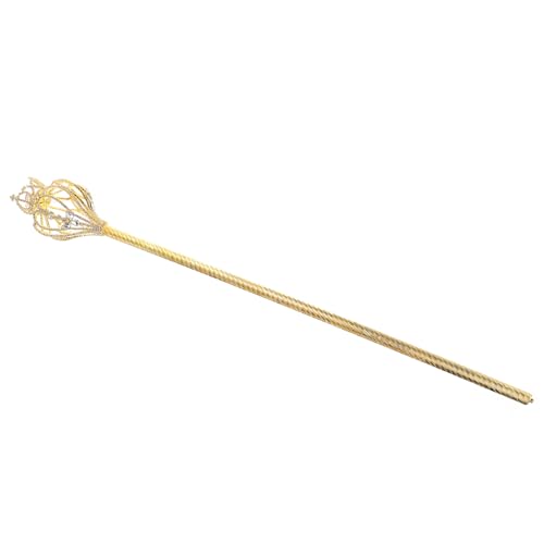 BESPORTBLE 1Stück Zauberstab Königin Für Hochzeiten Partys Goldene Feenstreitkolben Kostüm Für Bühnenaufführungen Für Karneval Mottopartys von BESPORTBLE
