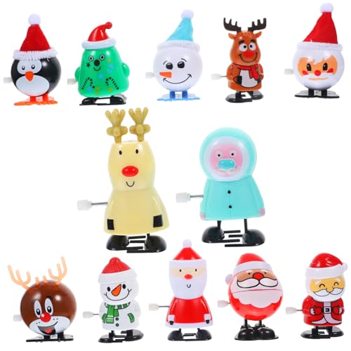 BESPORTBLE 1Tasche Aufziehspielzeug Weihnachtsmann Teiliges Lernspielzeug für Cartoon Design ohne Batterie für Kindergeburtstage und Weihnachten Sicheres von BESPORTBLE