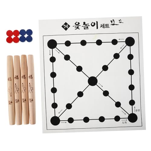 BESPORTBLE 1set Traditionelles Koreanisches Neujahrsspiel Für Familienversammlungen Und Partys Für Kinder Und Erwachsene Klassisches Brettspiel Für Outdoor Yard -aktivitäten Und Couchtisch von BESPORTBLE