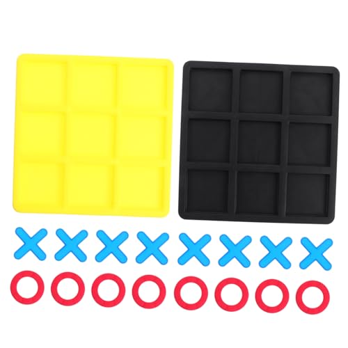 BESPORTBLE 2 Boxen Toe Game Taktisches Strategiespiel Kompaktes Leichtes Strategie-Brettspiel mit Glatten Kanten Farblich Sortiert Schwarz und Gelb Interaktives Puzzle für Familie und Party BESPORTBLE 2 Boxen Toe Game Taktisches Strategiespiel Kompaktes Leichtes Strategie-Brettspiel mit Glatten Kanten Farblich Sortiert Schwarz und Gelb Interaktives Puzzle für Familie und Party von BESPORTBLE