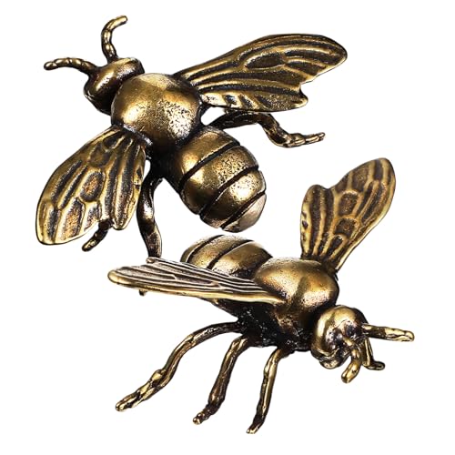 BESPORTBLE 2 Handgefertigte Messing Bienenfigur Miniatur Desktop Dekoration Langlebige Fein Polierte Bienenornamente für Büro und Zuhause Kompakt Tragbar für Imker und Geburtstagsdeko BESPORTBLE 2 Handgefertigte Messing Bienenfigur Miniatur Desktop Dekoration Langlebige Fein Polierte Bienenornamente für Büro und Zuhause Kompakt Tragbar für Imker und Geburtstagsdeko von BESPORTBLE