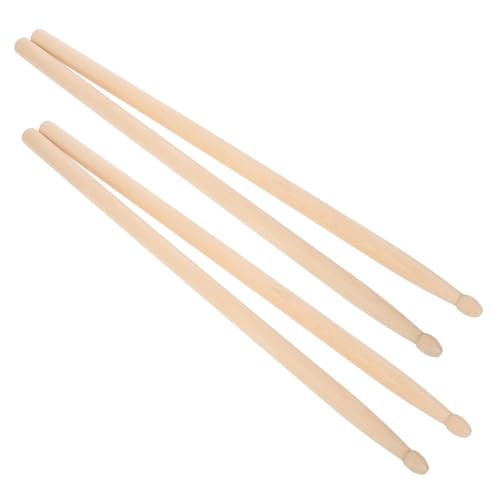 BESPORTBLE 2 Paare Holz Drumsticks Drumsticks für Schlagzeugübungen Bequemer Griff Geeignet für Anfänger und Profis Percussion Zubehör für Akustische und Jazz Drums von BESPORTBLE