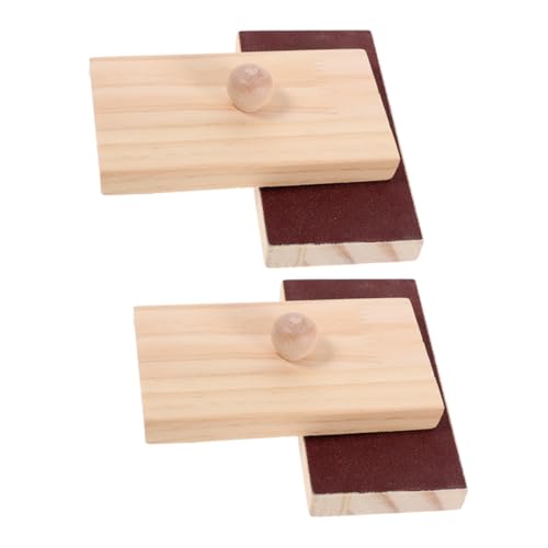 BESPORTBLE 2 Paare Percussion Soundboard Montessori Musikinstrument Lernspielzeug mit Einzigartigem Sandblock Klang für Frühe Rhythmusförderung von BESPORTBLE