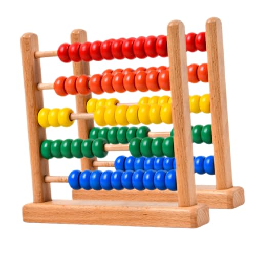 BESPORTBLE 2 Reihen Beech Holz für Bunte Perlen Lernrahmen Pädagogisches Rechenhilfe für Vorschule Fördert Rechenfähigkeiten und Kulturelles Verständnis Teiliges BESPORTBLE 2 Reihen Beech Holz für Bunte Perlen Lernrahmen Pädagogisches Rechenhilfe für Vorschule Fördert Rechenfähigkeiten und Kulturelles Verständnis Teiliges von BESPORTBLE