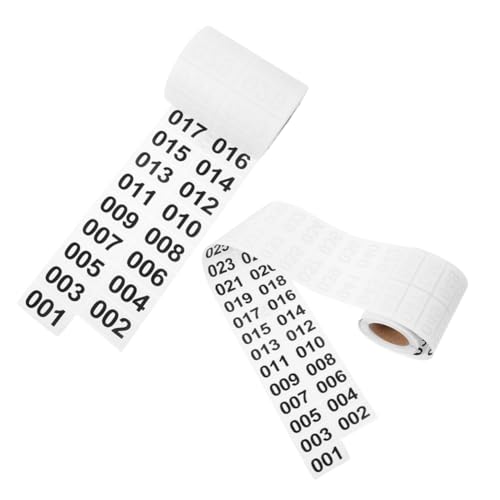 BESPORTBLE 2 Rollen Aufkleber Mit Fortlaufenden Nummern. Rolle Selbstklebende Inventaretiketten. Nummerierte Aufkleber. Aufkleber Mit Fortlaufenden Nummern Zum Beschriften Von Inventar Und BESPORTBLE 2 Rollen Aufkleber Mit Fortlaufenden Nummern. Rolle Selbstklebende Inventaretiketten. Nummerierte Aufkleber. Aufkleber Mit Fortlaufenden Nummern Zum Beschriften Von Inventar Und von BESPORTBLE