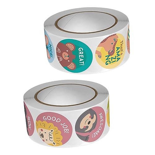 BESPORTBLE 2 Rollen Motivationssticker mit Cartoon Belohnungsaufklebern für Klassenzimmer Dekoration Selbstklebend Fördert Verhalten und Motivation Geeignet für Kindergarten und Schule BESPORTBLE 2 Rollen Motivationssticker mit Cartoon Belohnungsaufklebern für Klassenzimmer Dekoration Selbstklebend Fördert Verhalten und Motivation Geeignet für Kindergarten und Schule von BESPORTBLE