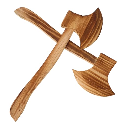 BESPORTBLE 2 STÜCK Holzäxte für Halloween Kostüme Premium Holzspielzeug für Lifelike Requisiten für LARP Cosplay und Theater Darstellungen Sicher und Langlebig für Rollenspiele und BESPORTBLE 2 STÜCK Holzäxte für Halloween Kostüme Premium Holzspielzeug für Lifelike Requisiten für LARP Cosplay und Theater Darstellungen Sicher und Langlebig für Rollenspiele und von BESPORTBLE